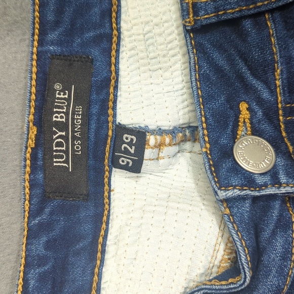 Judy Blue Jeans Women's 29 Blue Skinny Fit Moto Denim - Picture 9 of 12